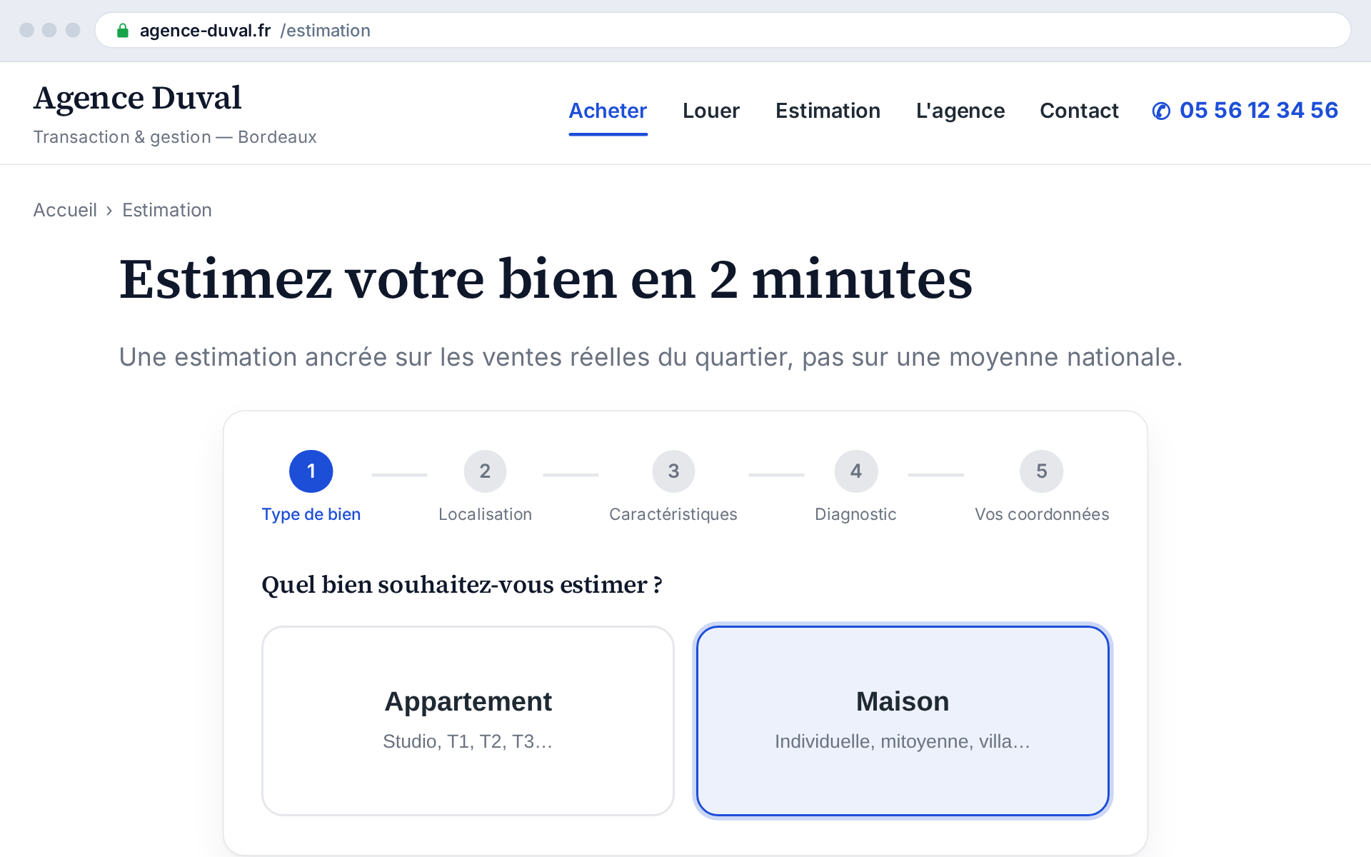 Cinq étapes courtes : le propriétaire va au bout, vous récupérez un vendeur identifié
