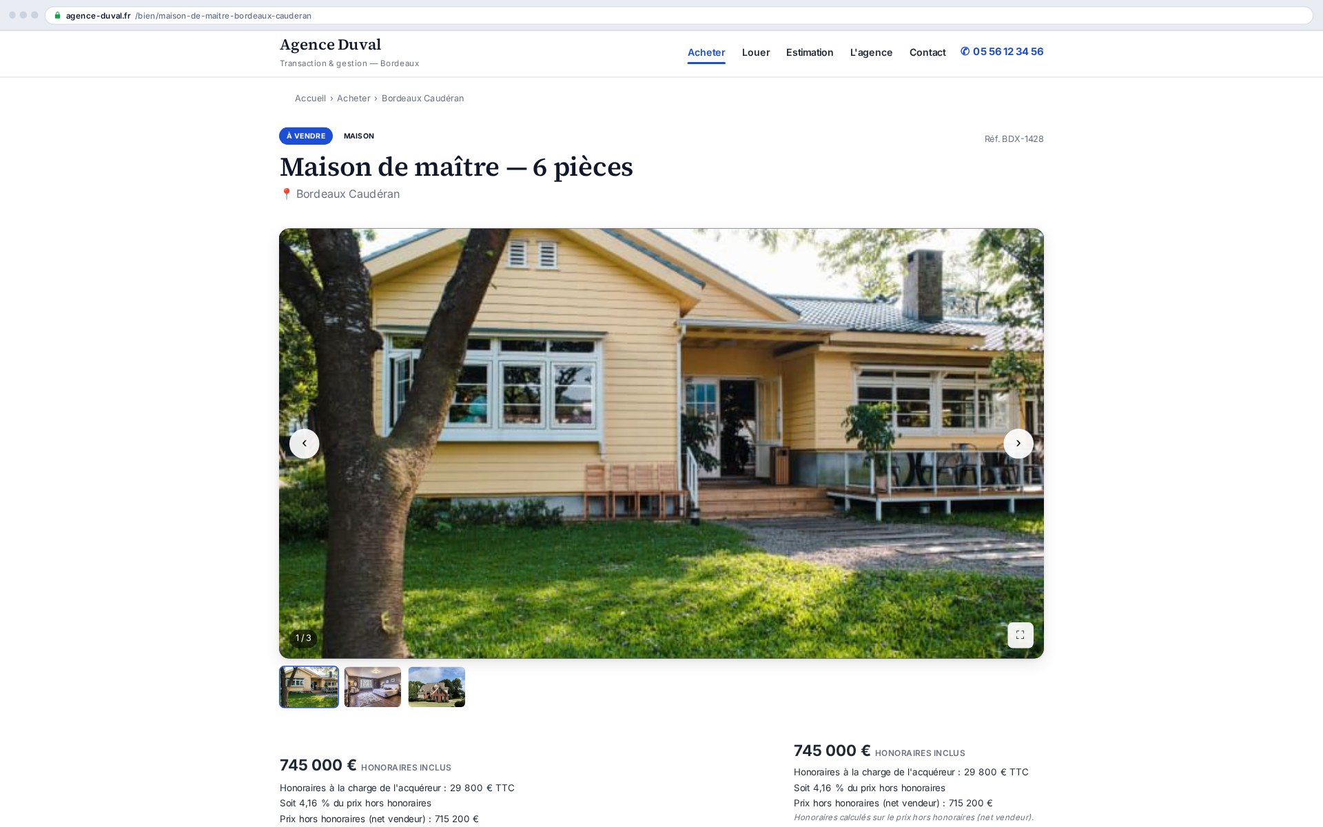 Price including fees, buyer's share, net seller price: the display required since 2017, handled for you