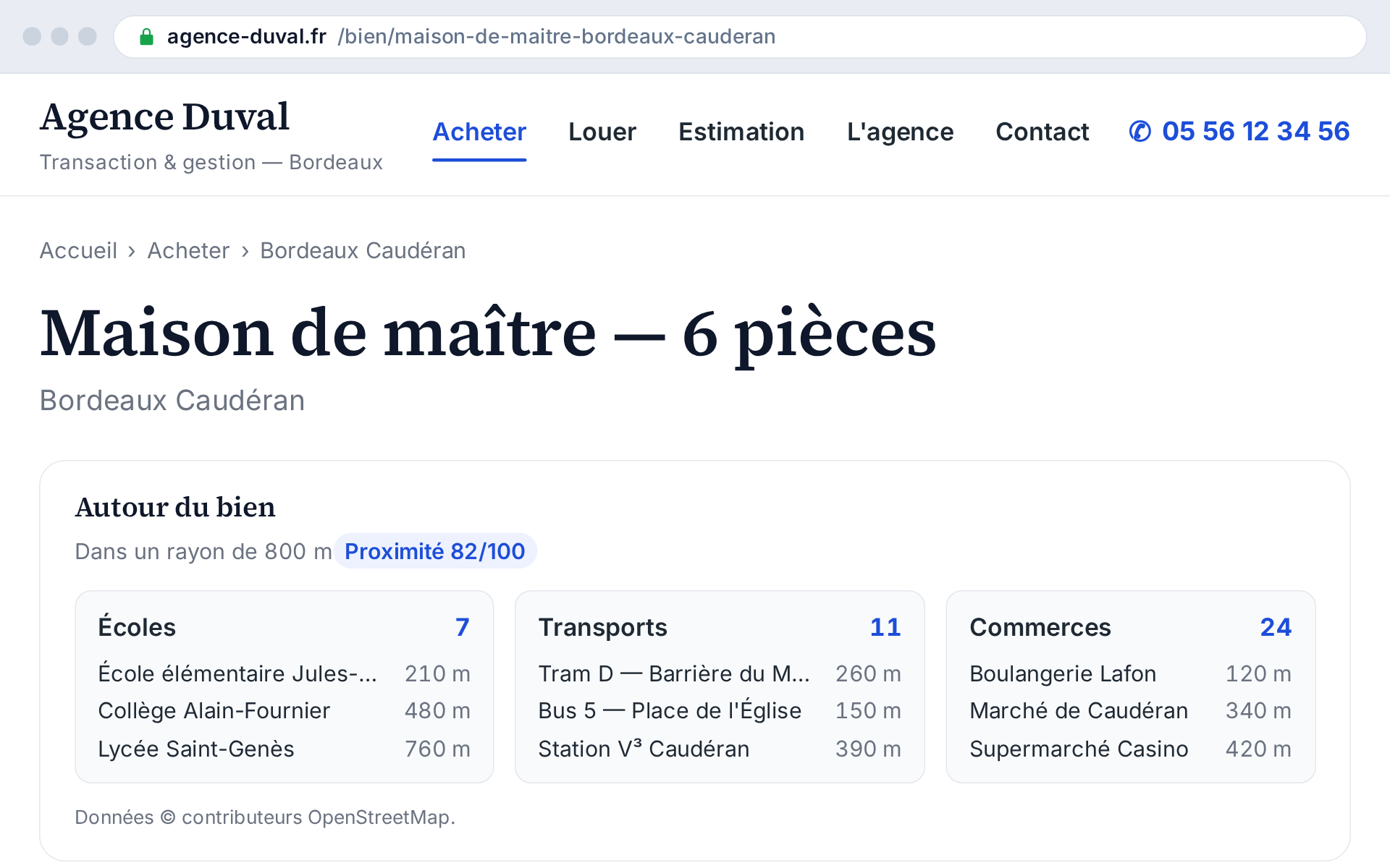« Écoles, transports, commerces » : la question que pose tout acheteur, déjà répondue